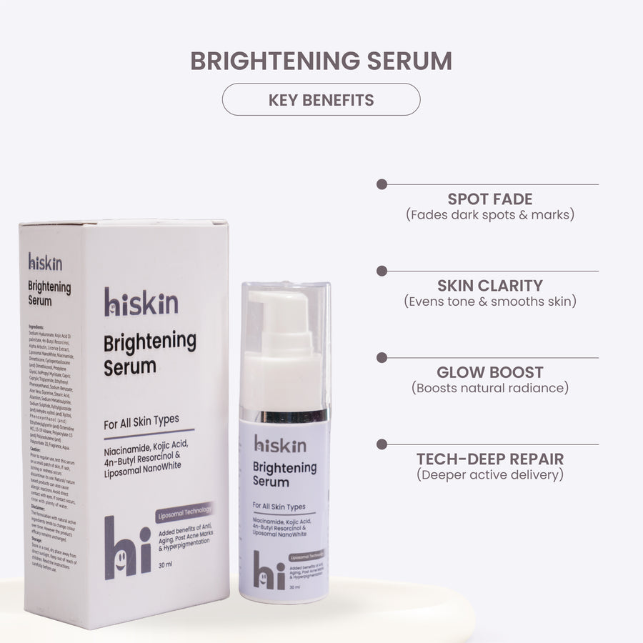 Nanowhite Complex 4n-Butyl Resorcinol Niacinamide with Kojic Acid HiSkin Brightening Serum - 30ml
