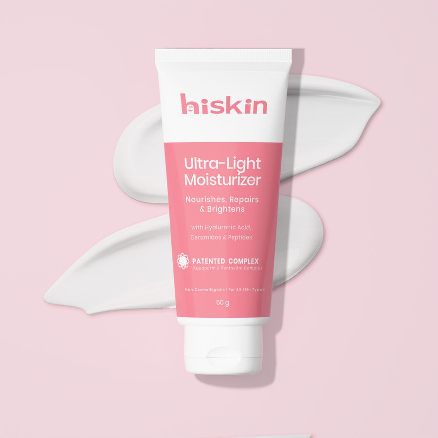 Ceramides Hyaluronic Acid with Aquaxyl & Pentavitin Complex Ultra Light HiSkin Moisturizer - 50gm